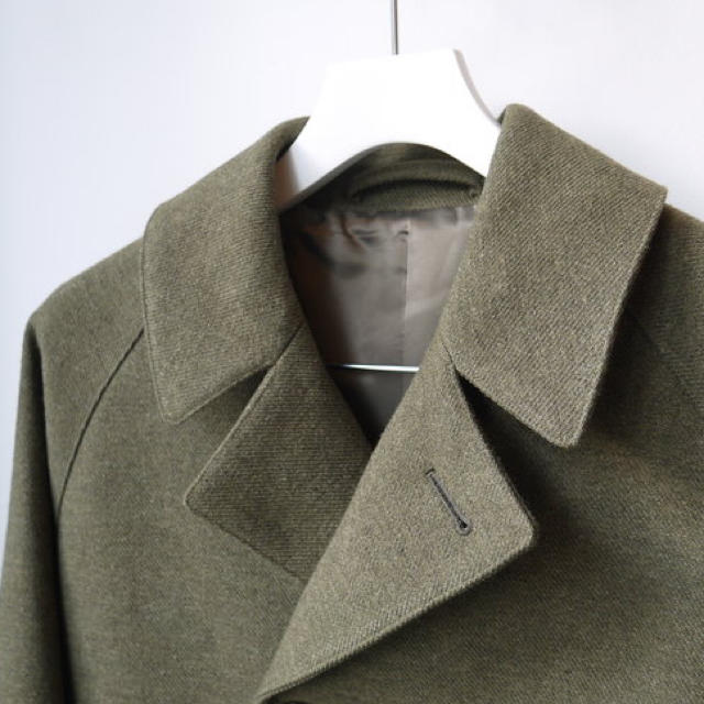 18aw comoli ウールコットンバルカラーコート auralee util 18aw comoli ウールコットンバルカラーコート auralee util