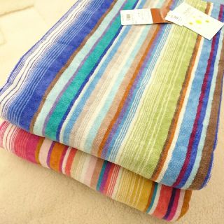 ミッソーニ(MISSONI)の限界価格 大人気のミッソーニ 昭和西川 今治製 タオルケット2枚セット(毛布)