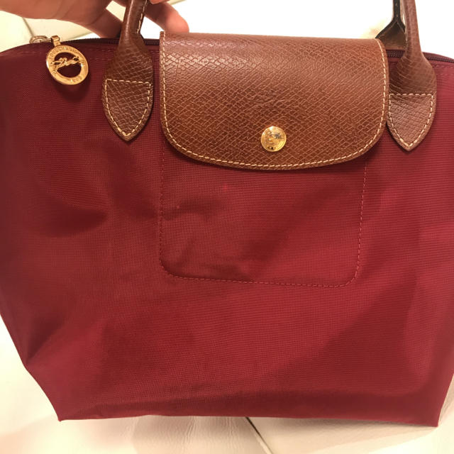 LONGCHAMP(ロンシャン)の美品✨Longchamp ルプリアージュ Sサイズ ワインレッド？あずき色？ レディースのバッグ(トートバッグ)の商品写真