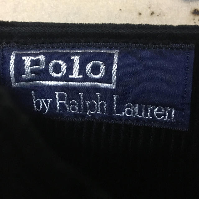 POLO RALPH LAUREN(ポロラルフローレン)の90s POLO by Ralph Lauren コーデュロイパンツ ブラック メンズのパンツ(スラックス)の商品写真