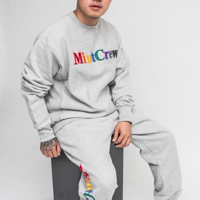 【超希少 ミントクルー M】Mintcrew Rainbow Crewneckトップス