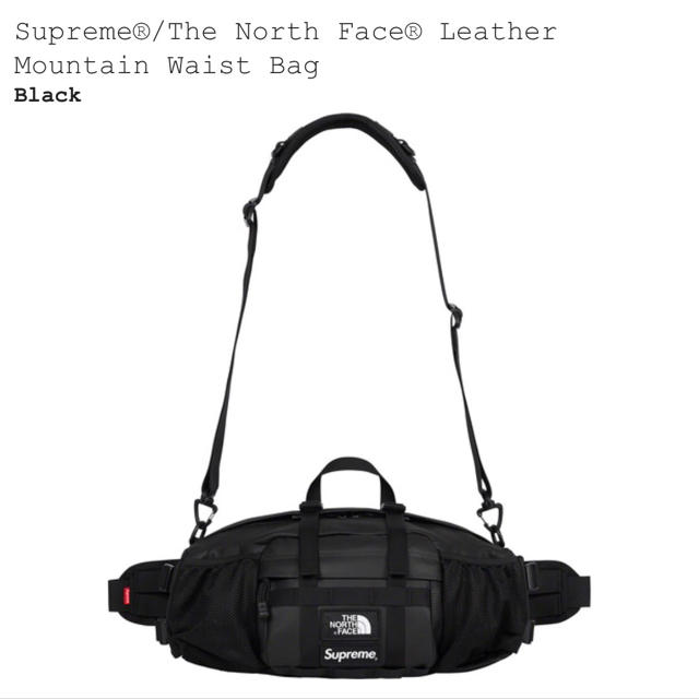 適当な価格 supreme north face レザーマウンテンウエストバック