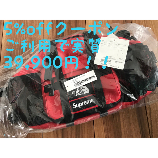 バッグSupreme The North Face waist bag RED