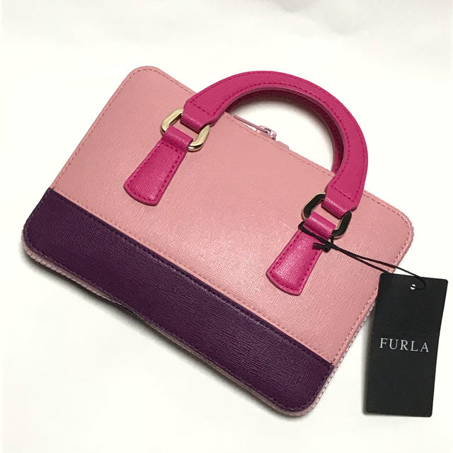 Furla(フルラ)の新品☆フルラ エコバッグ【FURLA】ブラック×ウインターローズ 本革 トート レディースのバッグ(エコバッグ)の商品写真