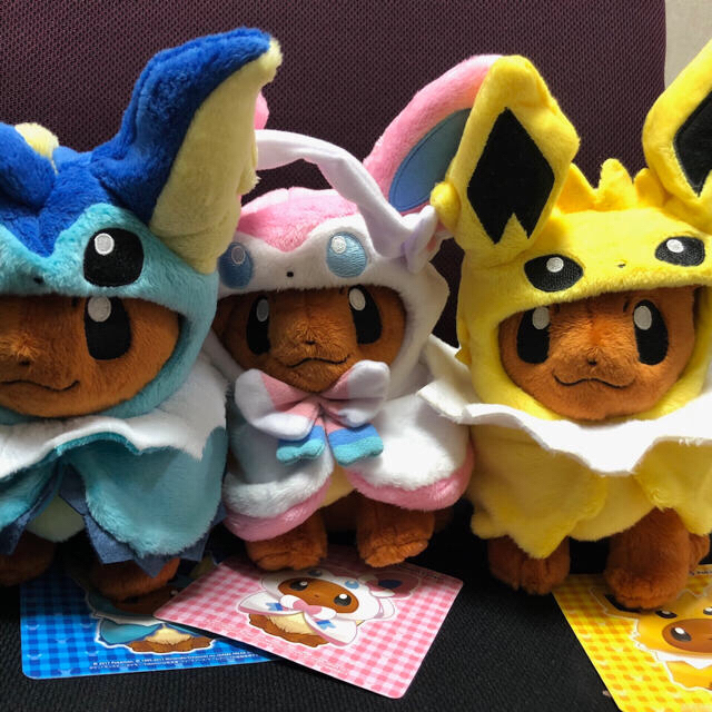 ポケモン - イーブイ サンダース ポンチョ ぬいぐるみの通販 by pon's