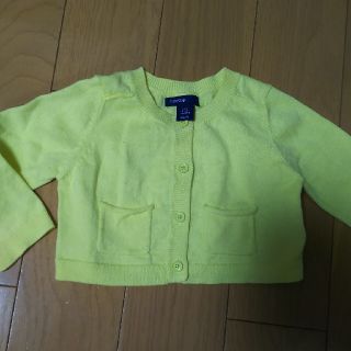 ベビーギャップ(babyGAP)の黄色カーディガン(カーディガン/ボレロ)