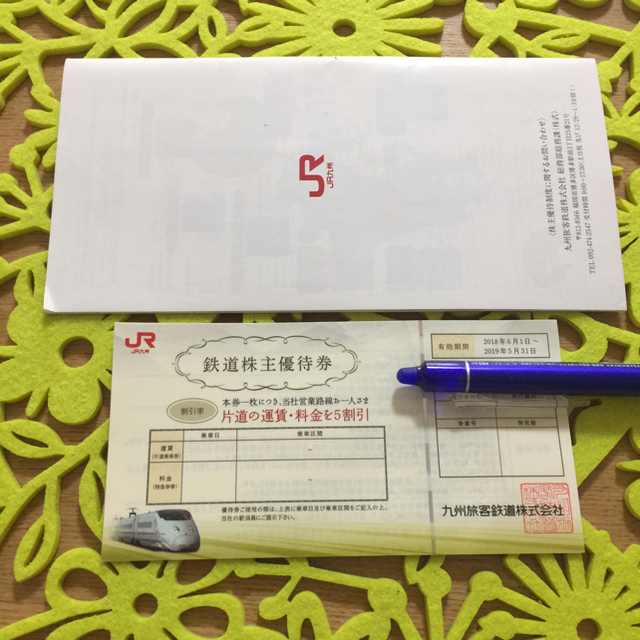 JR(ジェイアール)の鉄道株主優待券 ３枚 チケットの乗車券/交通券(鉄道乗車券)の商品写真