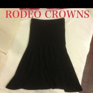 ロデオクラウンズ(RODEO CROWNS)のロデオ♥ハイウエストフレア(ひざ丈スカート)