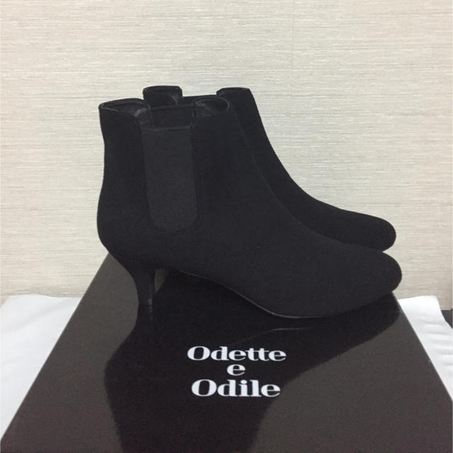 Odette e Odile オデットエオディール 黒ショートブーツ 25㎝新品