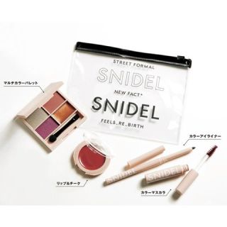 スナイデル(SNIDEL)のsweet スウィート 10月号 snidel 秋色コスメセット&クリアポーチ(コフレ/メイクアップセット)