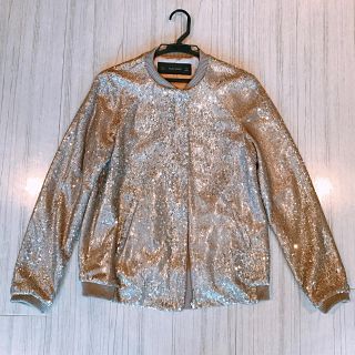 【新品】ZARA ブルゾン レディース　スパンコール