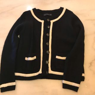 ザラ(ZARA)のZARA CHANEL調 圧縮ジャケット美品(ノーカラージャケット)