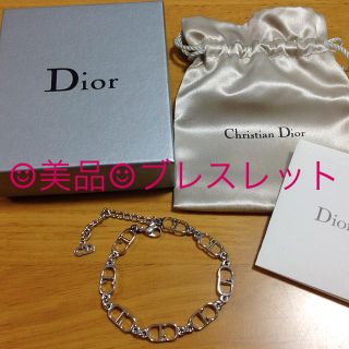 クリスチャンディオール(Christian Dior)の【美品☺︎】Christian Dior シルバーブレスレット(ブレスレット/バングル)