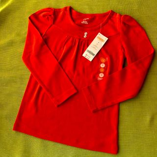 ジンボリー(GYMBOREE)の【2枚で200円引き】新品 GYMBOREE カットソー 子供 6歳 オレンジ(Tシャツ/カットソー)