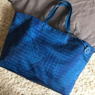 ボッテガ(Bottega Veneta) トートバッグ(レディース)(ブルー ...