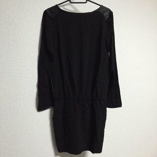 ザラ(ZARA)のZARAポイントレザーワンピース(ミニワンピース)