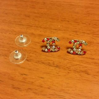 CHANEL♡マルチカラー ラインストーン ピアス-www.pradafarma.com