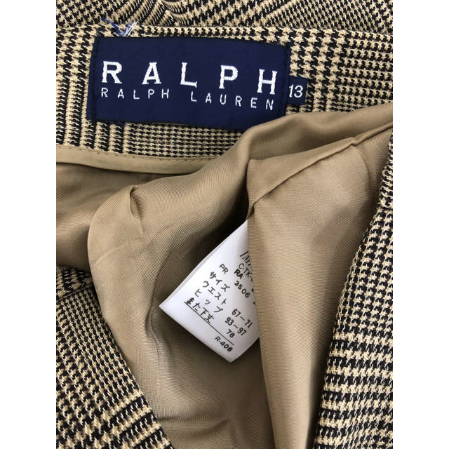 Ralph Lauren(ラルフローレン)のラルフローレン 千鳥格子上質ウールパンツ 新品 13号 レディースのパンツ(カジュアルパンツ)の商品写真