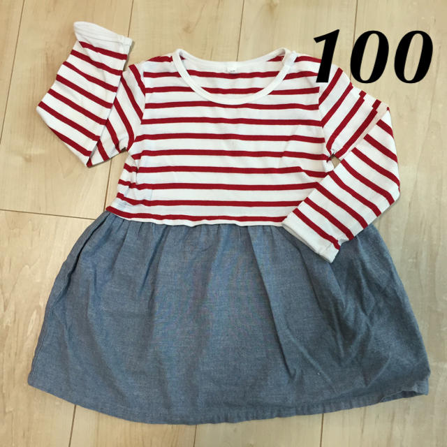 MUJI (無印良品)(ムジルシリョウヒン)の無印  ワンピース キッズ/ベビー/マタニティのキッズ服女の子用(90cm~)(ワンピース)の商品写真