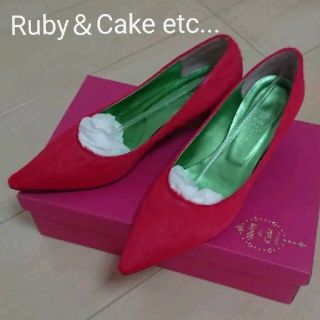 Ruby＆Cake★可愛ぃﾌｧｰﾊﾟﾝﾌﾟｽ(ﾋﾟﾝｸ・22.5cm)(ハイヒール/パンプス)