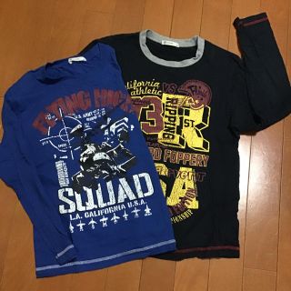 150cm長袖プリントシャツ2枚set(Tシャツ/カットソー)