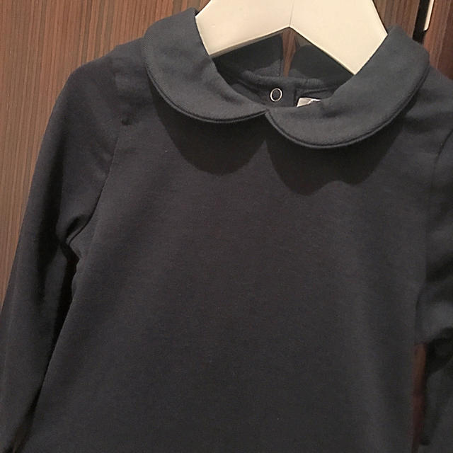 PETIT BATEAU(プチバトー)のプチバトー 17AW ヴィシーチェックコンビワンピース 18m 新品 キッズ/ベビー/マタニティのベビー服(~85cm)(ワンピース)の商品写真