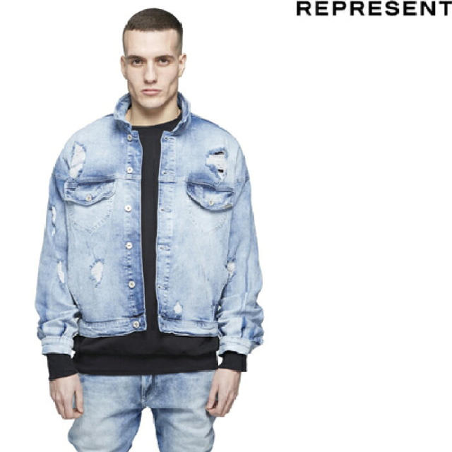 FEAR OF GOD(フィアオブゴッド)のREPRESENT DENIM JACKET ACID BLUEデニムジャケット メンズのジャケット/アウター(Gジャン/デニムジャケット)の商品写真