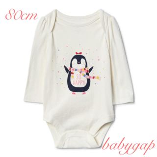 ベビーギャップ(babyGAP)の《お値下げ》新品 babygap♡ 可愛いペンギン柄 ロンパース 80cm(ロンパース)