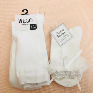 ウィゴー(WEGO)の白ソックス 新品(ソックス)