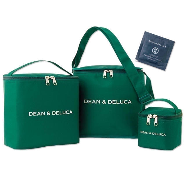 DEAN & DELUCA(ディーンアンドデルーカ)の送料込み♡ディーン＆デルーカの保冷4点セット♡新品未使用♡保冷バッグ＆保冷剤 インテリア/住まい/日用品のキッチン/食器(弁当用品)の商品写真