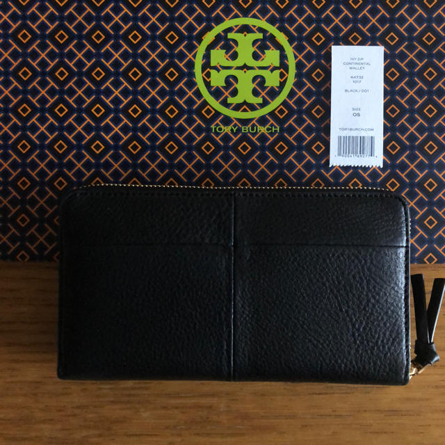 レディース【sale】 tory burch 新品 ivy 財布 黒