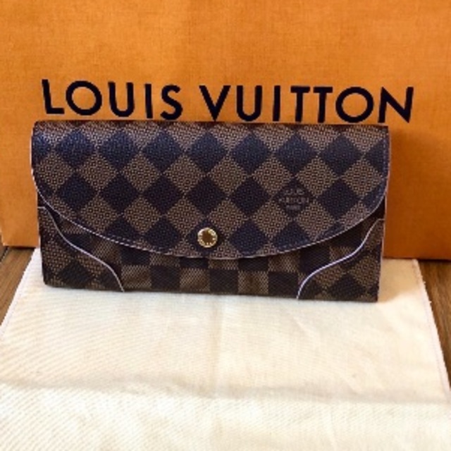 LOUIS VUITTON(ルイヴィトン)のルイ・ヴィトン ダミエ 長財布 ローズバレリーヌ レディースのファッション小物(財布)の商品写真