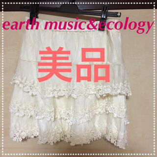 アースミュージックアンドエコロジー(earth music & ecology)のチュールスカート❤️earth(ミニスカート)