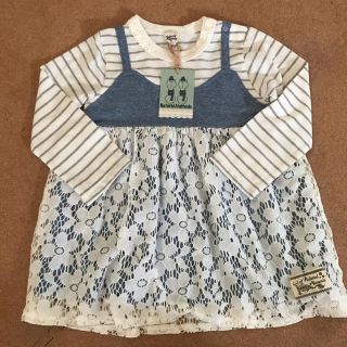 イオン(AEON)の女の子チュニック90新品未使用タグ付き(ワンピース)