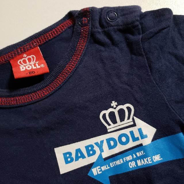 BABYDOLL(ベビードール)のベビードール半袖Tシャツ80 キッズ/ベビー/マタニティのベビー服(~85cm)(Ｔシャツ)の商品写真