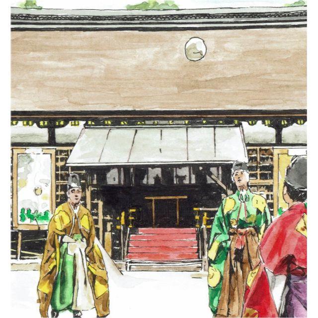 FK-004京都 紀元祭 限定版画 直筆サイン額装●作家 マック安中 2