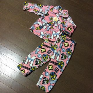 ミニオン(ミニオン)の新品 ミニオン 女児 フランネル パジャマ 130㎝(パジャマ)