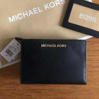 マイケルコース(Michael Kors)の【sale】 michael kors 新品 財布&カードケース セット 黒(財布)