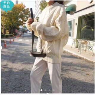 トゥデイフル(TODAYFUL)の新品未使用 f.dom vintage cable over knit ニット(ニット/セーター)