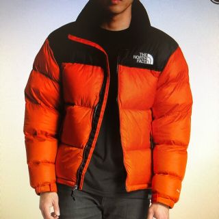 ザノースフェイス(THE NORTH FACE)のヌプシ オレンジ Mサイズ(ダウンジャケット)