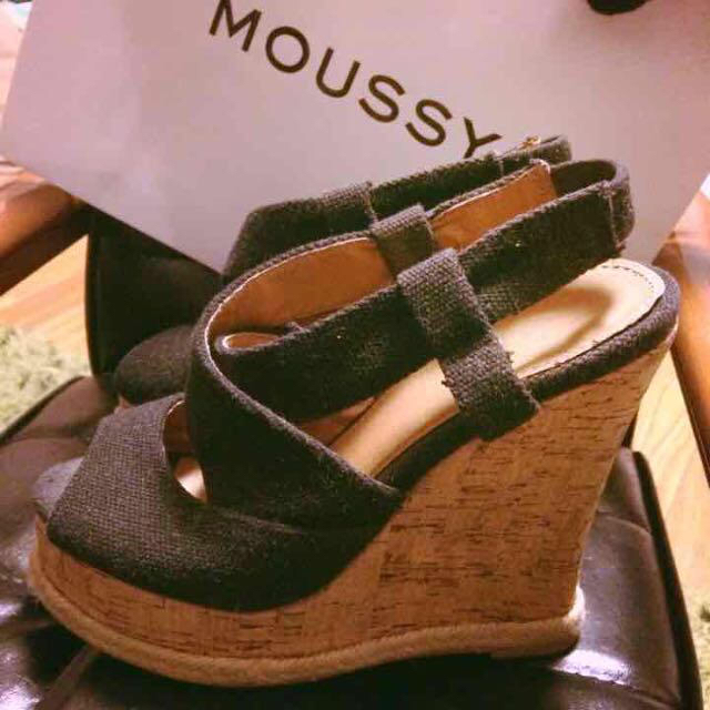 moussy(マウジー)のマウジー コルクウエッジサンダル M レディースの靴/シューズ(サンダル)の商品写真