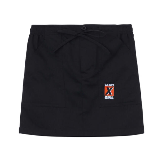 X-girl(エックスガール)のx-girl ミニスカート ブラック レディースのスカート(ミニスカート)の商品写真