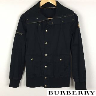 バーバリーブルーレーベル(BURBERRY BLUE LABEL)の美品 BURBERRY BLUE LABEL ジャケット ブルゾン ブラック(ブルゾン)