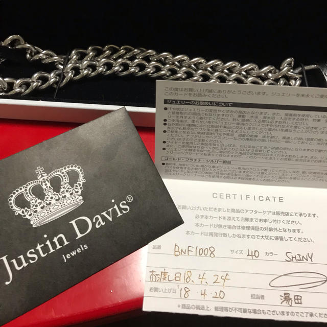 JUSTIN DAVIS♥︎ネックレス♥︎K18♥︎ダイヤ♥︎GOLD