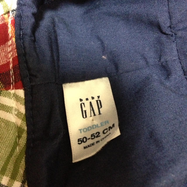 GAP(ギャップ)のbabyGAP♡チェック帽子 キッズ/ベビー/マタニティのこども用ファッション小物(その他)の商品写真