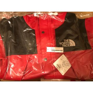 シュプリーム(Supreme)のL Supreme North Leather Mountain Parka 赤(マウンテンパーカー)