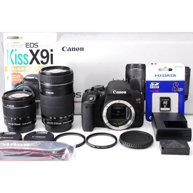 Canon(キヤノン)のCanon EOS KISS X9i ダブルズームキット  スマホ/家電/カメラのカメラ(デジタル一眼)の商品写真