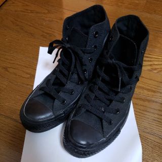 ヴァンズ(VANS)のCONVERSE スニーカー(24cm)ブラック(スニーカー)