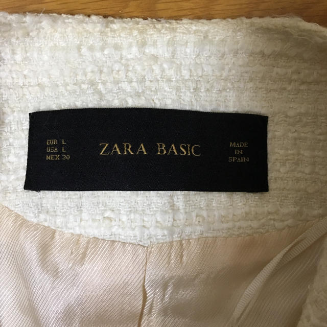 ZARA(ザラ)のZARA ツイードジャケット レディースのジャケット/アウター(ノーカラージャケット)の商品写真