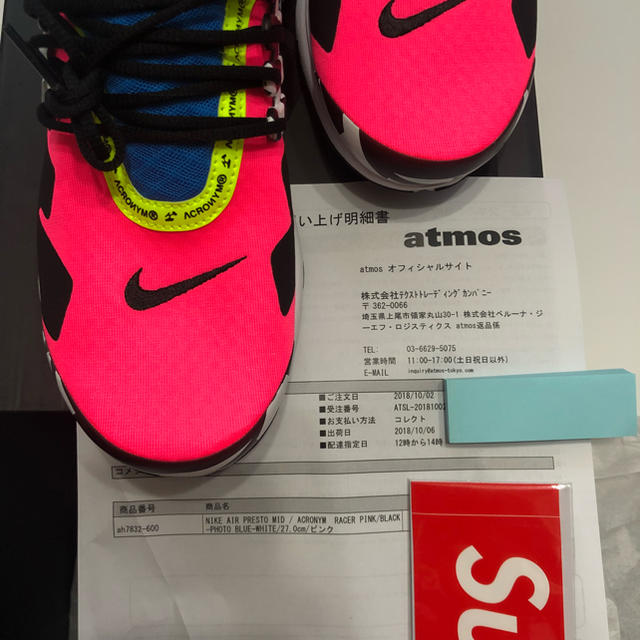 NIKE(ナイキ)の定価以下！送料込！ ACRONYM x NIKE AIR PRESTO MID メンズの靴/シューズ(スニーカー)の商品写真